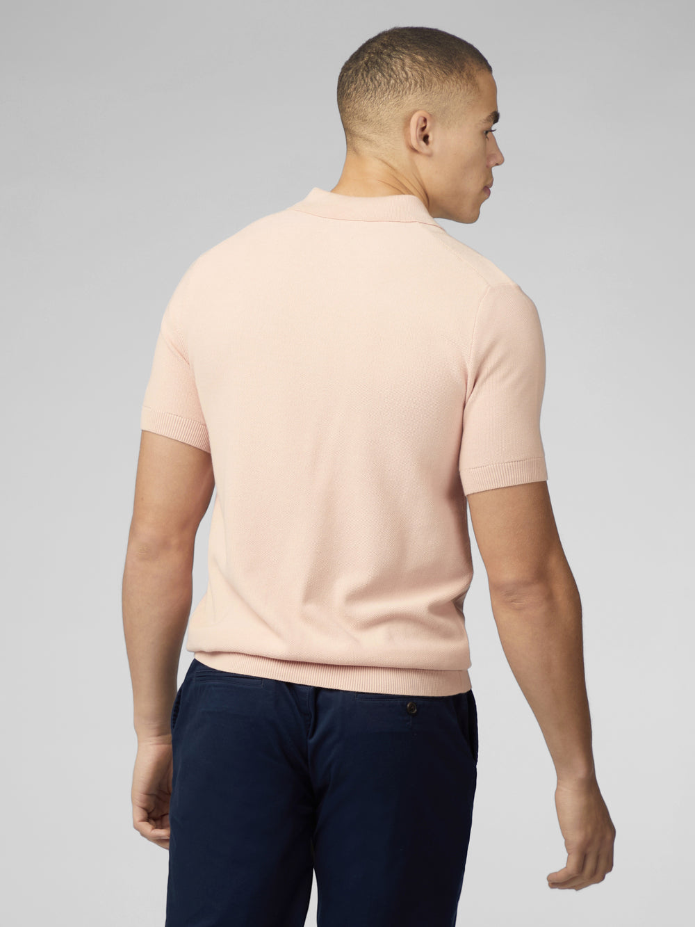 Knitwear Ben Sherman Signature Textured Polo Rose | HEX-82403993